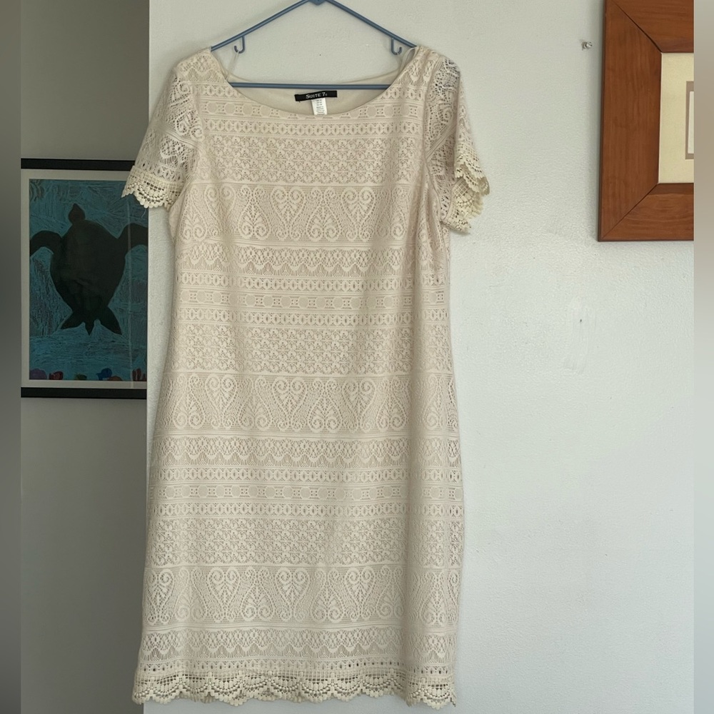 White lace dress